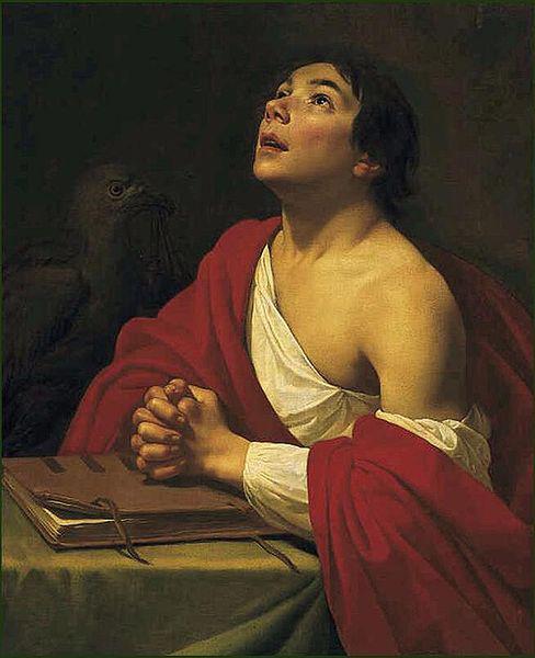 Jan van Bijlert Johannes de Evangelist. France oil painting art